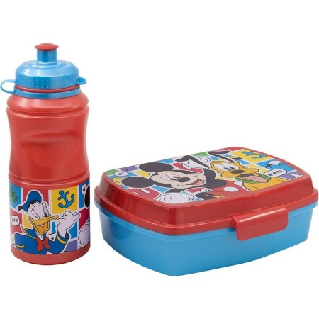 Picnic Holder and Bottle Included Mickey Mouse CZ11277 380 ml 17 cm Plastic | Tienda24 - Global Online Shop Tienda24.eu