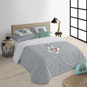 Duvet cover set Alexandra House Living Pearl Gray Double 5 Pieces | Tienda24 Tienda24.eu