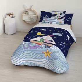 Nordic cover Kids&Cotton Malu Big Blue 175 Threads 180 x 220 cm 180 x 240 cm | Tienda24 Tienda24.eu