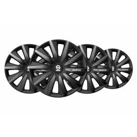 Hubcap Sparco Milano Black/Grey 15" 4 Units by Sparco, Trims - Ref: S37116550, Price: 55,56 €, Discount: %