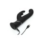 Vibrador Doble Conejito Happy Rabbit Negro de Happy Rabbit, Vibradores dobles - Ref: M0402491, Precio: 70,19 €, Descuento: %