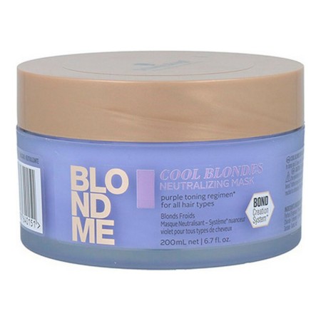 Haarmaske Blondme Cool Blondes Schwarzkopf (200 ml) von Schwarzkopf, Kuren - Ref: S4244602, Preis: 15,37 €, Rabatt: %