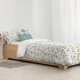 Copripiumino Kids&Cotton Jeddah Small Bianco Menta 175 Fili 180 x 220