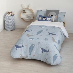 Copripiumino Kids&Cotton Tabor Small Azzurro 175 Fili 180 x 220 cm 180