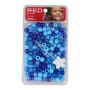 Glass beads Red Kiss Kiss L Blue 240 Pieces | Tienda24 - Global Online Shop Tienda24.eu