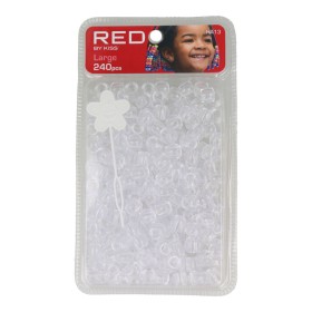 Glass beads Red Kiss Kiss L Transparent 240 Pieces by Red Kiss, Hair Pins - Ref: S4262725, Price: 3,97 €, Discount: %