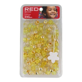 Glass beads Red Kiss Kiss L Yellow 240 Pieces by Red Kiss, Hair Pins - Ref: S4262727, Price: 4,63 €, Discount: %