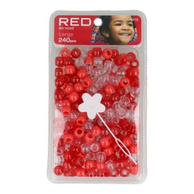 Glass beads Red Kiss Kiss L Red 240 Pieces by Red Kiss, Hair Pins - Ref: S4262730, Price: 3,97 €, Discount: %