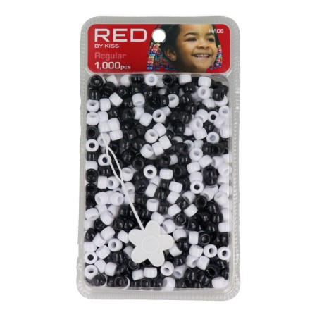 Glass beads Red Kiss Kiss Regular White Black 1000 Pieces by Red Kiss, Hair Pins - Ref: S4262769, Price: 4,63 €, Discount: %