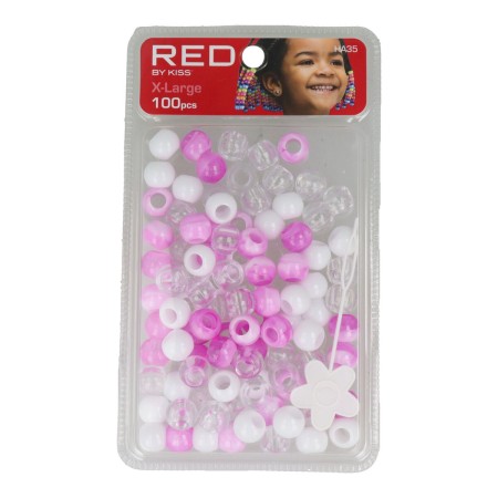 Perles Red Kiss Kiss Xl Blanc Rose 100 Pièces de Red Kiss, Piques et épingles à cheveux - Réf : S4262809, Prix : 4,09 €, Remi...