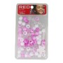 Abalorios Red Kiss Kiss Xl Blanco Rosa 100 Piezas de Red Kiss, Clips de pelo - Ref: S4262809, Precio: 4,09 €, Descuento: %