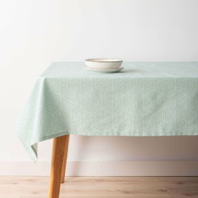 Nappe et serviettes de table DKD Home Decor 150 x 150 x 0,5 cm Gris Blanc Vert | Tienda24 Tienda24.eu