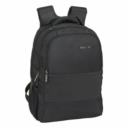 Rucksack for Laptop and Tablet with USB Output Safta 15,6'' Black 30 x 43 x 16 cm by Safta, Bags and covers for laptops and n...