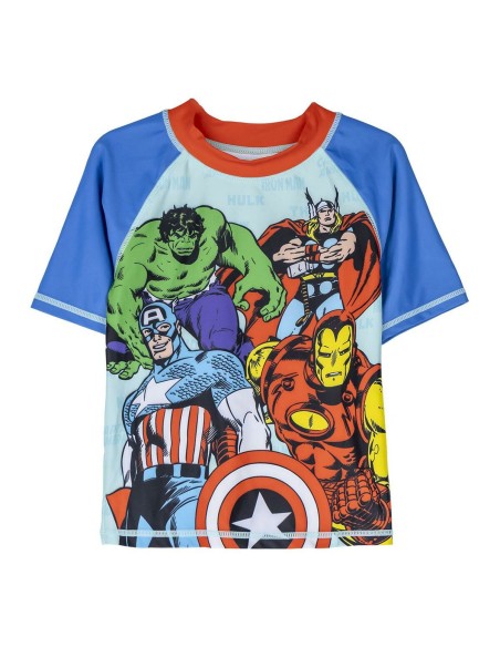 Bathing T-shirt The Avengers Blue | Tienda24 Tienda24.eu