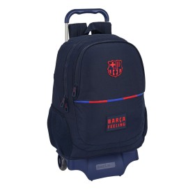 School Rucksack with Wheels F.C. Barcelona (32 x 44 x 16 cm) by F.C. Barcelona, Children's Backpacks - Ref: S4308376, Price: ...