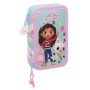 Double Pencil Case Gabby's Dollhouse Blue 12.5 x 19.5 x 4 cm (28 Pieces) by Gabby's Dollhouse, Pencil cases - Ref: S4308470, ...