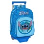 School Rucksack with Wheels Stitch Blue 26 x 34 x 11 cm by Stitch, Children's Backpacks - Ref: S4308514, Price: 20,62 €, Disc...