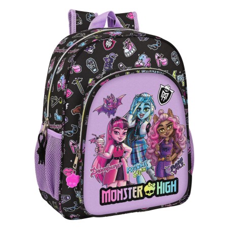 School Bag Monster High Creep Black 32 X 38 X 12 cm by Monster High, Children's Backpacks - Ref: S4308578, Price: 17,21 €, Di...