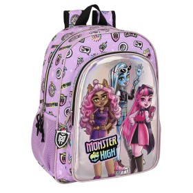 Mochila Escolar Monster High Best boos Lilás 33 x 42 x 14 cm de Monster High, Mochilas infantis - Ref: S4308590, Preço: 18,10...