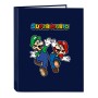 Carpeta de anillas Super Mario 26.5 x 33 x 4 cm Azul marino A4 de Super Mario, Archivadores - Ref: S4308702, Precio: 3,44 €, ...