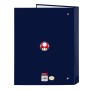 Reliure à anneaux Super Mario 26.5 x 33 x 4 cm Blue marine A4 de Super Mario, Classeurs - Réf : S4308702, Prix : 3,44 €, Remi...