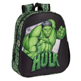 3D Child bag Hulk Black Green 27 x 33 x 10 cm by Hulk, Children's Backpacks - Ref: S4309353, Price: 9,43 €, Discount: %