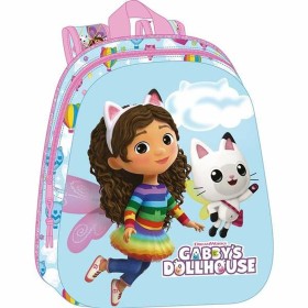 Mochila Escolar Gabby's Dollhouse Cor de Rosa Azul celeste 27 x 33 x 10 cm de Gabby's Dollhouse, Mochilas infantis - Ref: S43...