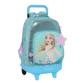 Mochila Escolar com Rodas Frozen Hello spring Azul 33 X 45 X 22 cm de Frozen, Mochilas infantis - Ref: S4309485, Preço: 28,87...