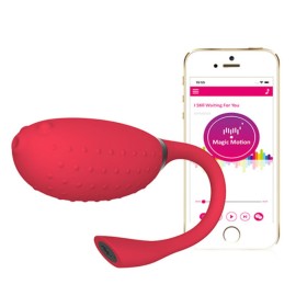 Huevo Vibrador Magic Motion Fugu Rojo de Magic Motion, Balas y huevos vibradores - Ref: M0402518, Precio: 50,02 €, Descuento: %