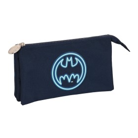 Double Carry-all Batman Legendary Navy Blue 22 x 12 x 3 cm by Batman, Pencil cases - Ref: S4309766, Price: 6,68 €, Discount: %