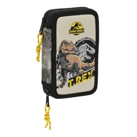 Astuccio Doppio Jurassic World Warning Grigio 12.5 x 19.5 x 4 cm (28 Pezzi) di Jurassic World, Porta penne - Rif: S4309807, P...