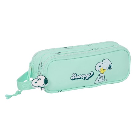 Double Carry-all Snoopy Groovy Green 21 x 8 x 6 cm by Snoopy, Pencil cases - Ref: S4309844, Price: 11,08 €, Discount: %