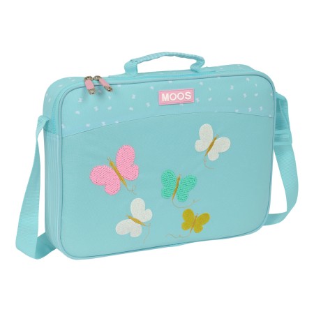 School Satchel Moos Butterflies Light Blue 38 x 28 x 6 cm by Moos, Children's Backpacks - Ref: S4309910, Price: 8,77 €, Disco...