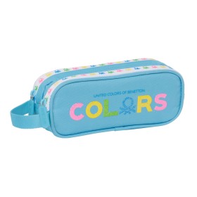 Double Carry-all Benetton Spring Sky blue 21 x 8 x 6 cm by Benetton, Pencil cases - Ref: S4309995, Price: 6,66 €, Discount: %