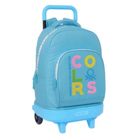 School Bag Benetton Spring Sky blue 33 x 45 x 22 cm by Benetton, Children's Backpacks - Ref: S4310013, Price: 31,24 €, Discou...