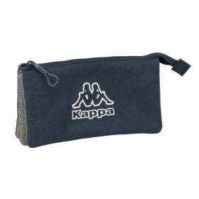 Trousse Fourre-Tout Triple Kappa Dark navy Gris Blue marine 22 x 12 x 3 cm de Kappa, Trousses - Réf : S4310144, Prix : 6,66 €...