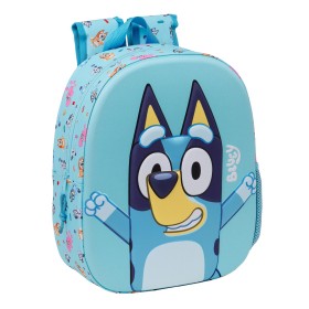 School Bag Bluey Sky blue 27 x 33 x 10 cm by Bluey, Children's Backpacks - Ref: S4310505, Price: 9,43 €, Discount: %