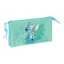 Dreifaches Mehrzweck-Etui Stitch Aloha türkis 22 x 12 x 3 cm von Stitch, Federmäppchen - Ref: S4310643, Preis: 9,85 €, Rabatt: %