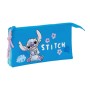 Trousse Fourre-Tout Triple Lilo & Stitch Hawaii Bleu 22 x 12 x 3 cm de Lilo & Stitch, Trousses - Réf : S4310659, Prix : 9,85 ...