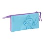 Trousse Fourre-Tout Triple Stitch Sweet Bleu Lila 22 x 12 x 3 cm de Stitch, Trousses - Réf : S4310668, Prix : 9,85 €, Remise : %