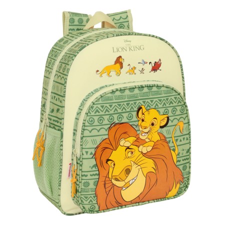 School Bag Mufasa Green Beige 32 x 38 x 12 cm by Mufasa, Children's Backpacks - Ref: S4311254, Price: 26,04 €, Discount: %