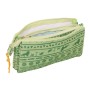 Triple Carry-all Mufasa Green Beige 22 x 12 x 3 cm by Mufasa, Pencil cases - Ref: S4311257, Price: 9,20 €, Discount: %