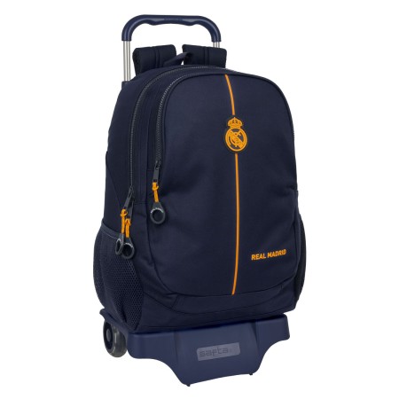 Schulrucksack mit Rädern Real Madrid C.F. 2nd Kit 24/25 Marineblau 32 x 44 x 16 cm von Real Madrid C.F., Kinderrucksäcke - Re...