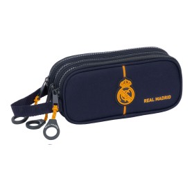 Dreifaches Mehrzweck-Etui Real Madrid C.F. 2nd Kit 24/25 Marineblau 21 x 8.5 x 7 cm von Real Madrid C.F., Federmäppchen - Ref...