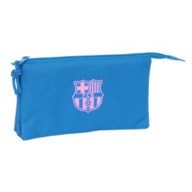 Trousse Fourre-Tout Triple F.C. Barcelona Bleu 22 x 12 x 3 cm de F.C. Barcelona, Trousses - Réf : S4311311, Prix : 11,68 €, R...