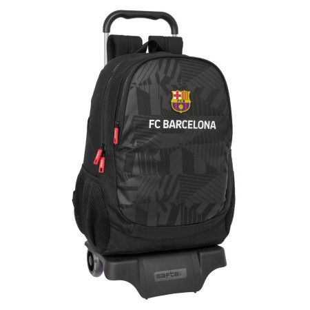 Mochila Escolar con Ruedas F.C. Barcelona Black Negro 32 x 44 x 16 cm de F.C. Barcelona, Mochilas infantiles - Ref: S4311323,...