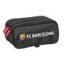 Trousse Fourre-Tout Triple F.C. Barcelona Black Noir 21,5 x 10 x 8 cm de F.C. Barcelona, Trousses - Réf : S4311330, Prix : 20...