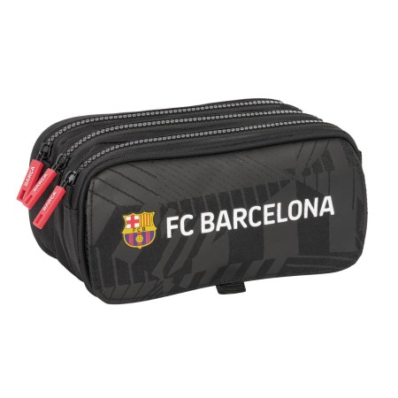 Trousse Fourre-Tout Triple F.C. Barcelona Black Noir 21,5 x 10 x 8 cm de F.C. Barcelona, Trousses - Réf : S4311330, Prix : 20...