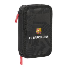 Plumier double F.C. Barcelona Black Noir 12.5 x 19.5 x 4 cm 29 Pièces de F.C. Barcelona, Trousses - Réf : S4311334, Prix : 19...