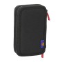 Plumier Doble F.C. Barcelona Black Negro 12.5 x 19.5 x 4 cm 29 Piezas de F.C. Barcelona, Estuches - Ref: S4311334, Precio: 19...